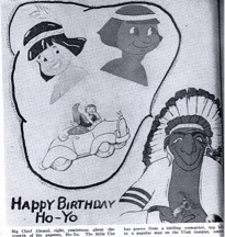 Ho-Yo mascot and Big Chief Alumni
